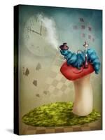 The Hookah Smoking Caterpillar from Alice in Wonderland-egal-Stretched Canvas