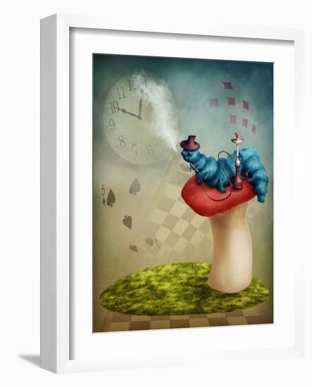 The Hookah Smoking Caterpillar from Alice in Wonderland-egal-Framed Photographic Print