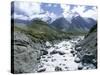 The Hooker River Flowing from the Hooker Glacier, Mount Cook National Park, Canterbury-Robert Francis-Stretched Canvas