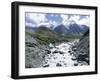 The Hooker River Flowing from the Hooker Glacier, Mount Cook National Park, Canterbury-Robert Francis-Framed Photographic Print