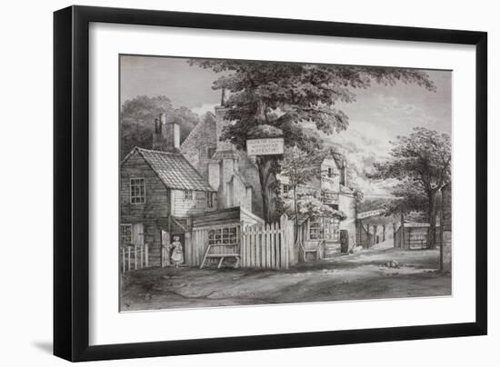 The Hoop and Toy Inn on Brompton Road, Kensington, London, C1820-Frederick Nash-Framed Giclee Print