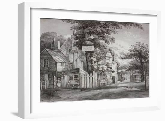 The Hoop and Toy Inn on Brompton Road, Kensington, London, C1820-Frederick Nash-Framed Giclee Print