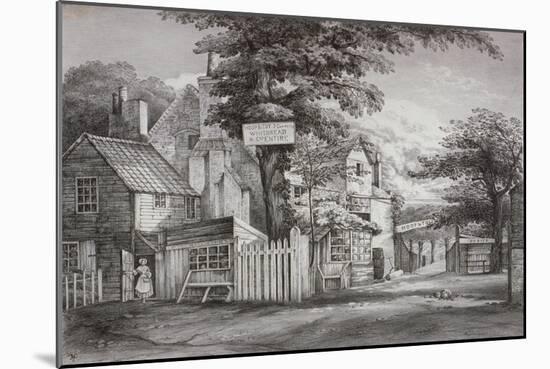The Hoop and Toy Inn on Brompton Road, Kensington, London, C1820-Frederick Nash-Mounted Giclee Print