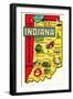 The Hoosier State Map-null-Framed Premium Giclee Print