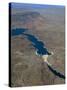 The Hoover Dam and Lake Mead from the Air, Nevada, USA.-Fraser Hall-Stretched Canvas