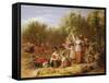 The Hop Garden-William Frederick Witherington-Framed Stretched Canvas