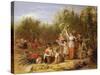 The Hop Garden-William Frederick Witherington-Stretched Canvas