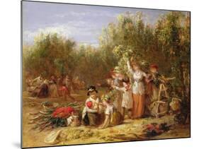 The Hop Garden-William Frederick Witherington-Mounted Giclee Print