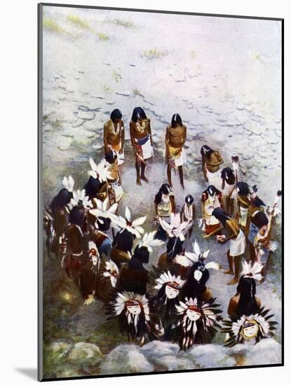The Hopi Flute Ceremony-F Seth-Mounted Giclee Print