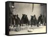 The Hopi Mealing Trough-Edward S^ Curtis-Framed Stretched Canvas