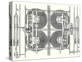 The Horizontal Wheels and the Central Rail of the Locomotive of the Mont Cenis Railway-null-Stretched Canvas