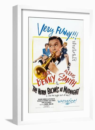 The Horn Blows at Midnight, Alexis Smith, Jack Benny, Dolores Moran, 1945-null-Framed Art Print