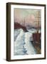 'The Hornets of the Seas. Destroyers at Speed', c1917 (1919)-Charles Dixon-Framed Giclee Print