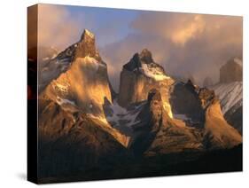 The Horns at Sunrise, Torres del Paine National Park, Patagonia, Chile-Jerry Ginsberg-Stretched Canvas