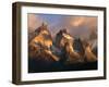 The Horns at Sunrise, Torres del Paine National Park, Patagonia, Chile-Jerry Ginsberg-Framed Photographic Print