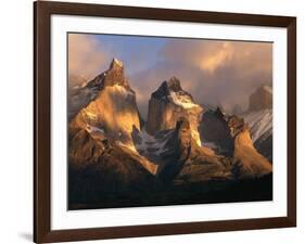 The Horns at Sunrise, Torres del Paine National Park, Patagonia, Chile-Jerry Ginsberg-Framed Photographic Print