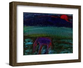 The Horse and the Red Moon, 2016-Gigi Sudbury-Framed Giclee Print