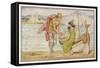 "The Horse and the Sword" Sigurd Gives the Ring to Helga, an Icelandic Tale-Henry Justice Ford-Framed Stretched Canvas