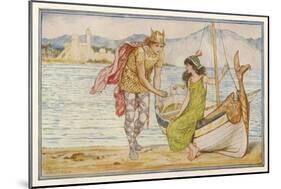 "The Horse and the Sword" Sigurd Gives the Ring to Helga, an Icelandic Tale-Henry Justice Ford-Mounted Art Print
