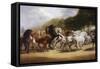 The Horse Fair-John Charles Maggs-Framed Stretched Canvas