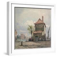 The Horse Ferry, Millbank-John Varley-Framed Giclee Print