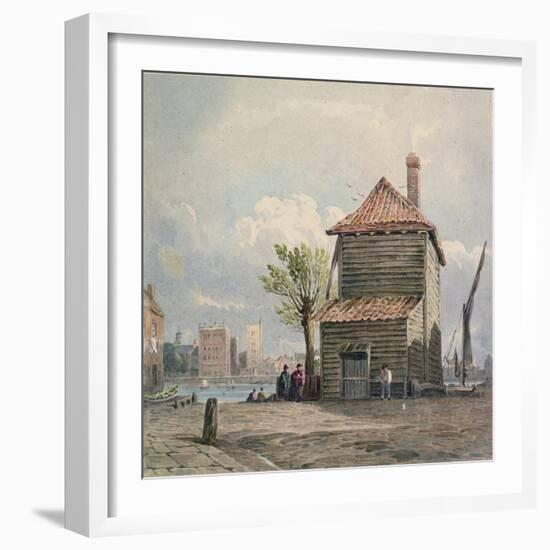 The Horse Ferry, Millbank-John Varley-Framed Giclee Print