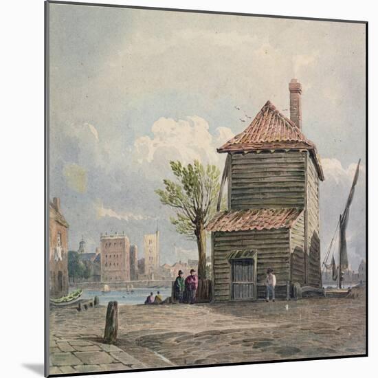 The Horse Ferry, Millbank-John Varley-Mounted Giclee Print