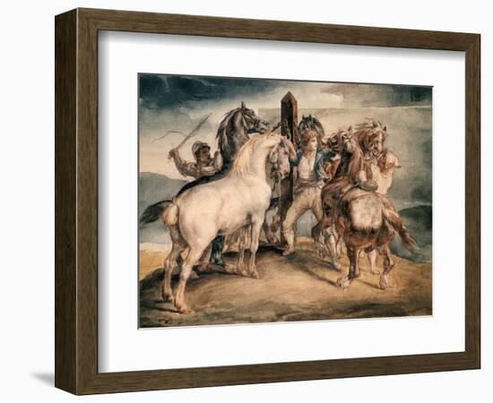 The Horse Market-Théodore Géricault-Framed Giclee Print