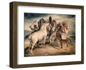 The Horse Market-Théodore Géricault-Framed Giclee Print