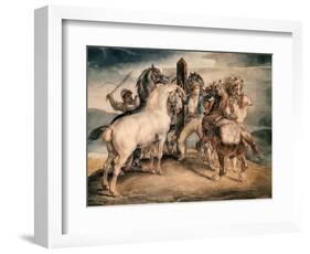 The Horse Market-Théodore Géricault-Framed Giclee Print