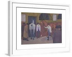 The Horse Mart-Robert Polhill Bevan-Framed Premium Giclee Print