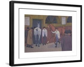 The Horse Mart-Robert Polhill Bevan-Framed Premium Giclee Print