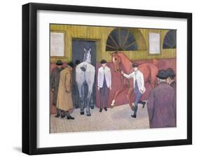 The Horse Mart-Robert Polhill Bevan-Framed Giclee Print