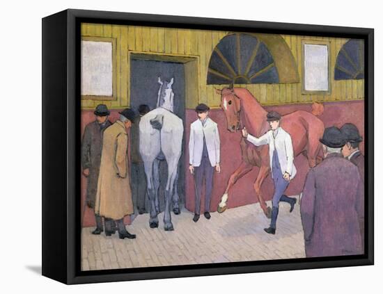 The Horse Mart-Robert Polhill Bevan-Framed Stretched Canvas