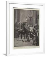 The Horse-Race, or Palio, at Sienna, the Benediction of a Competitor in Church-John Charlton-Framed Giclee Print