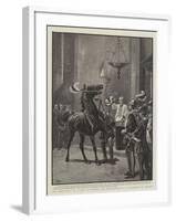 The Horse-Race, or Palio, at Sienna, the Benediction of a Competitor in Church-John Charlton-Framed Giclee Print