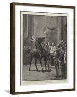 The Horse-Race, or Palio, at Sienna, the Benediction of a Competitor in Church-John Charlton-Framed Giclee Print