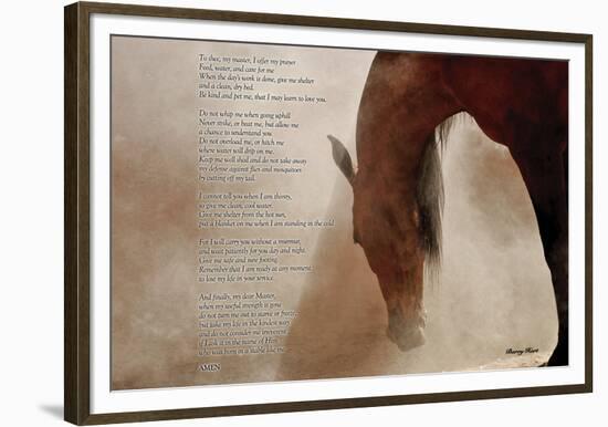 The Horse’s Prayer-Barry Hart-Framed Giclee Print