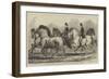 The Horse-Show at the Agricultural Hall, Islington, Parade of Prize Horses, Trotters and Hacks-Samuel John Carter-Framed Giclee Print