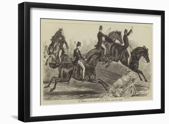 The Horse-Show at the Agricultural Hall, Islington, Trying the Hunters-Samuel John Carter-Framed Giclee Print