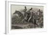 The Horse Show at the Agricultural Hall, the Fence and Water Jumping-Samuel John Carter-Framed Giclee Print