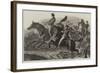 The Horse Show at the Agricultural Hall, the Fence and Water Jumping-Samuel John Carter-Framed Giclee Print