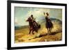 The Horse Thief, 1925-Frank Tenney Johnson-Framed Giclee Print