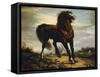 The Horse-Jean-François Millet-Framed Stretched Canvas