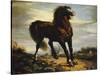The Horse-Jean-François Millet-Stretched Canvas