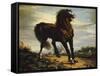 The Horse-Jean-François Millet-Framed Stretched Canvas