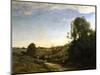 The Horsecart, Memory of Marcoussis Near Montlhery, 1855-Jean-Baptiste-Camille Corot-Mounted Giclee Print