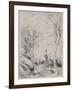 'The Horseman in the Wood', c.1854, (1946)-Jean-Baptiste-Camille Corot-Framed Giclee Print