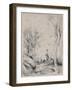 'The Horseman in the Wood', c.1854, (1946)-Jean-Baptiste-Camille Corot-Framed Giclee Print