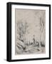 'The Horseman in the Wood', c.1854, (1946)-Jean-Baptiste-Camille Corot-Framed Giclee Print